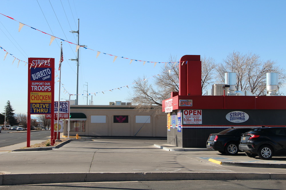 Picture of Stripes Burrito. Company 2505 Wyoming Blvd NE, Albuquerque, NM 87112