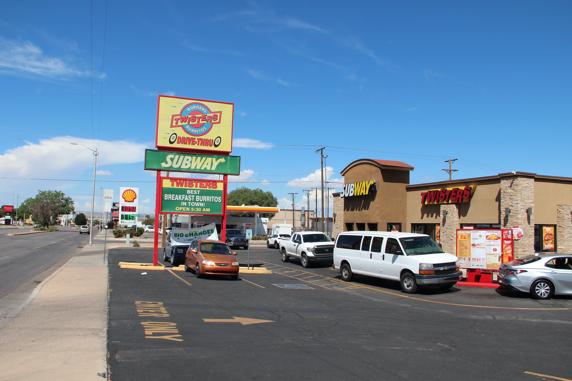 Picture of Twisters Burgers and Burritos	2103 Menaul Blvd NE, Albuquerque, NM 87107